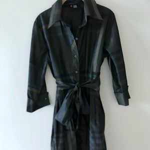 Zara Emerald Green Plaid Dress